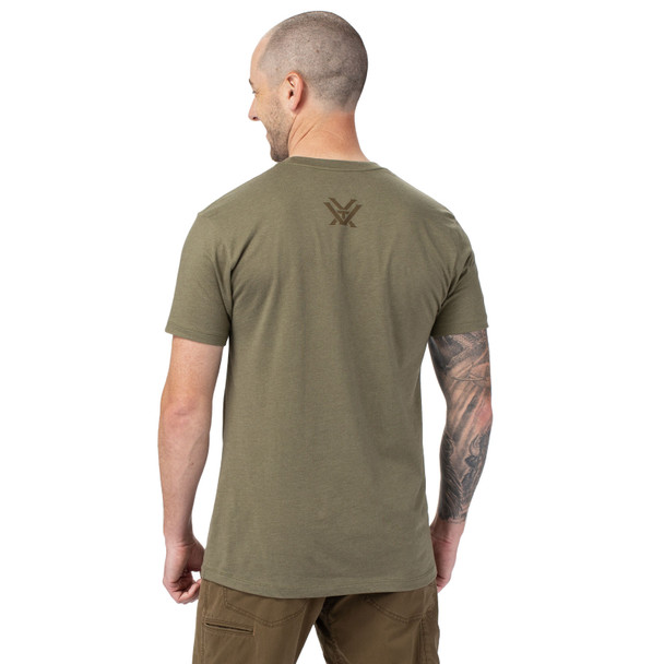 product variation VORTEX Men's Shock Gobble Military Heather Short Sleeve T-Shirt (126-06-MIH) image