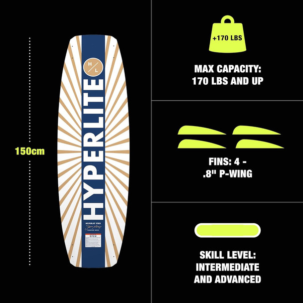 product variation 150cm Wakeboard w/ 10-14 Team Open-Toe Bindings image
