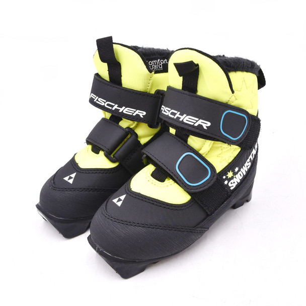 product variation Open Box (Great condition, limited use): FISCHER Snowstar Junior Boots, Color: Black/ Yellow, Size: 25 (S41021-25) image