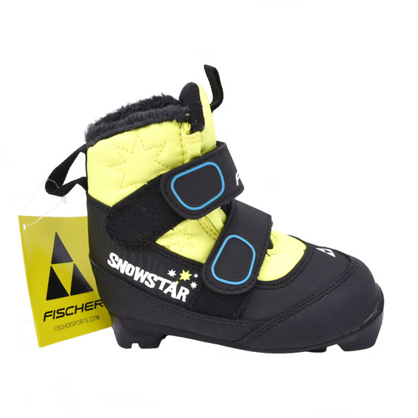 product variation Open Box (Great condition, limited use): FISCHER Snowstar Junior Boots, Color: Black/ Yellow, Size: 25 (S41021-25) image