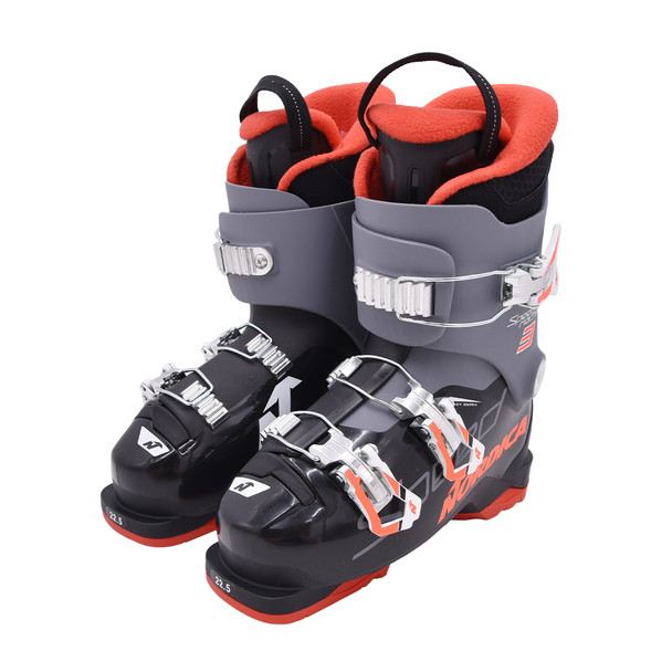 product variation Open Box (Great condition, limited use): NORDICA Kids Speedmachine J 3 Boots, Color: Black/Anthracite/Red, Size: 22.5 (050860007T1-22.5) image