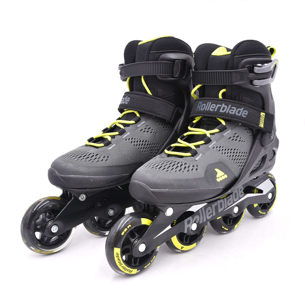 product variation Open Box (Great condition, limited use): Rollerblade MACROBLADE 80 Color: BLACK/LIME, Size: 250 (071006001A1-250) image