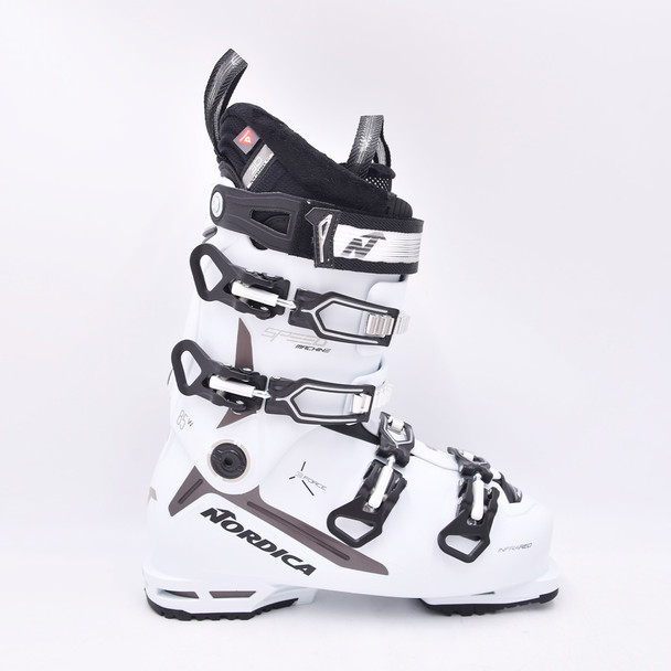 product variation Open Box (Great condition, limited use): NORDICA Womens Speedmachine 3 85 W Boots, Color: White/Bronze/Gold, Size: 26.5 (050G27004F4-26.5) image