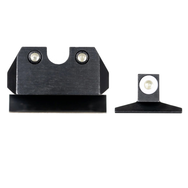 product variation NIGHT FISION .180in Blade White Front Ring/U Notch Black Rear Rings Night Sight Set for 1911 (1911-325-007-WGZG) image