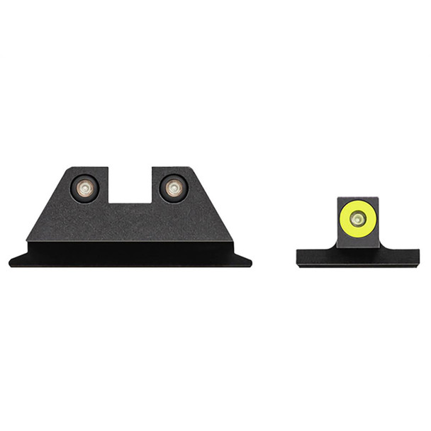product variation NIGHT FISION Yellow Front Ring/Black Rear Rings Night Sight Set for S&W M&P Shield/Shield Plus (SAW-202-003-YGZG) image