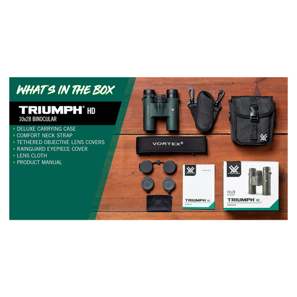 product variation VORTEX Triumph HD 10x28mm Binocular (TRI-1028) image