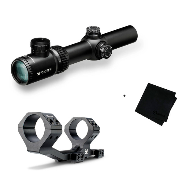 product variation Vortex Crossfire II 1-4x24 V-Brite (MOA) Reticle 30mm Tube Riflescope (SCM-30-150) & Microfiber Cleaning Cloth image