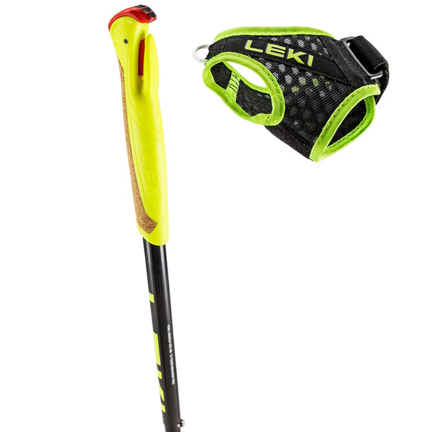 product variation LEKI Evotrail FX.One TA Black/Dark Anthracite/Neon Yellow Trail Running Poles (65625751) image