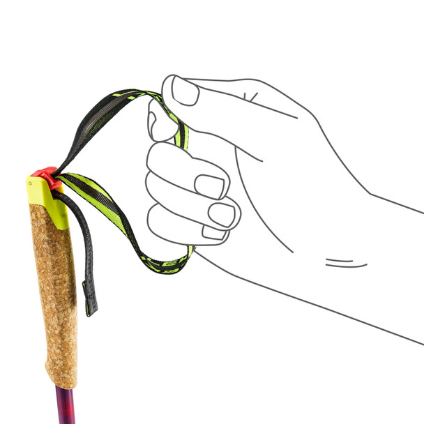 product variation LEKI Neotrail Pro FX.One Superlite Bright Red/Violet/Neon Yellow Trail Running Poles (65625891) image