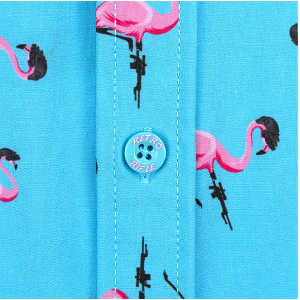 product variation RETRO RIFLE Men's Tactimingo Blue Button Down Shirt (82297282) image