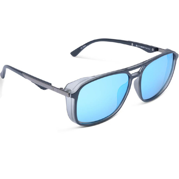 product variation OPTIC NERVE Unisex Cousin Matte Gray Frame with Brown Lens/Blue Mirror Sunglasses (22628) image