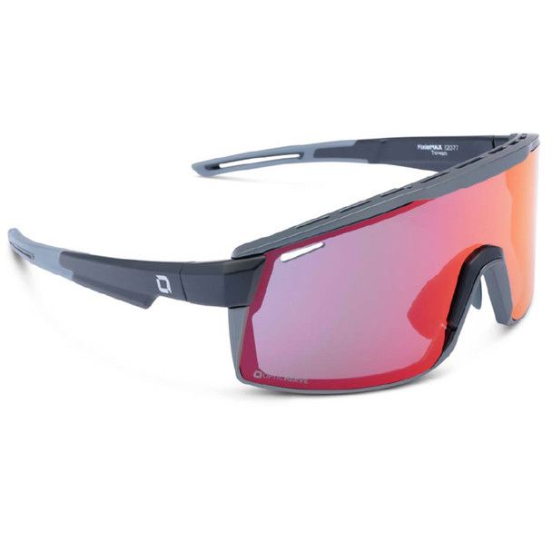 product variation OPTIC NERVE Unisex FixieMAX Matte Black Frame with Smoke Lens/Red Mirror Sunglasses (22077) image