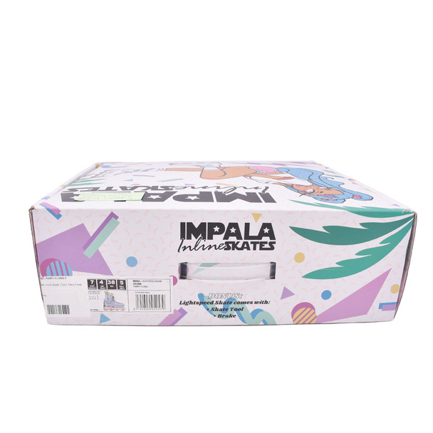 product variation Open Box (Great condition, limited use): Impala Lightspeed Inline Skate, Color: Fairy Floss, Size: 7 image