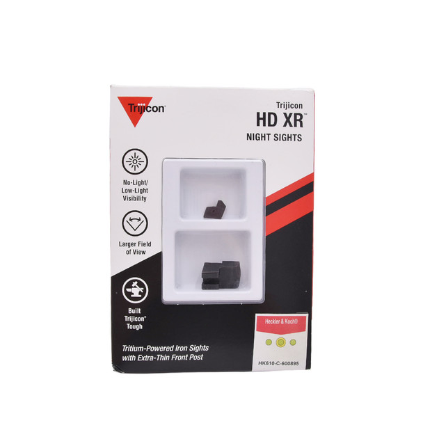 product variation Open Box (Great condition, limited use): TRIJICON HD XR Yellow Outline Night Sight Set for H&K 45C/P30/VP9 (HK610-C-600895) image