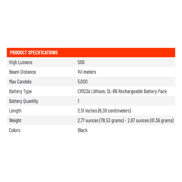 product variation STREAMLIGHT TLR-8 X Sub 500 Lumens White LED Tactical Weapon Light with Red Laser fits Glock 43X/48 MOS (69411) image
