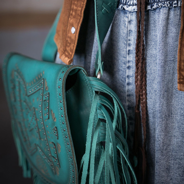 product variation STS Wayfarer Turquoise Selah Saddle Bag (35002) image