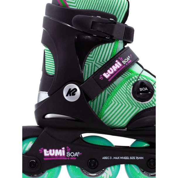 product variation K2 SKATES Youth Lumi BOA Watermelon Adjustable Inline Skates (SK26219100) image