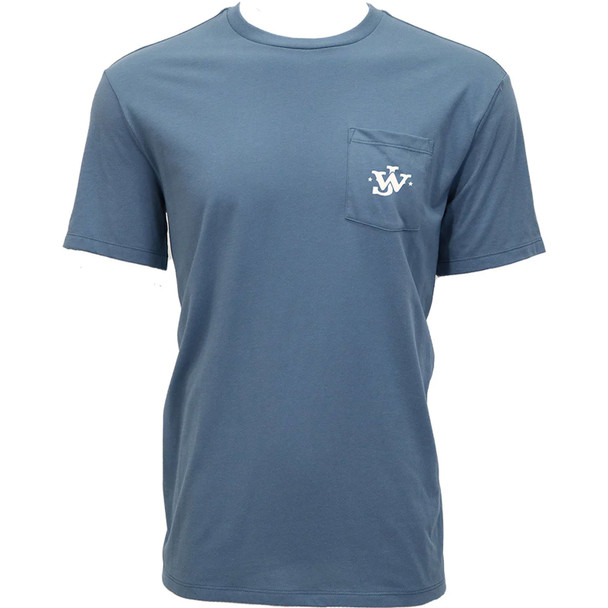 product variation HOOEY Men's John Wayne Dark Denim Crew Neck Cotton SS T-Shirt (HT2660DKDE) image