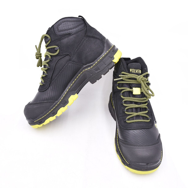 product variation Open Box (Great condition, limited use): WOLVERINE Overpass, Color: Black/Lime, Size: 8, Width: EW (W241171-8-EW) image