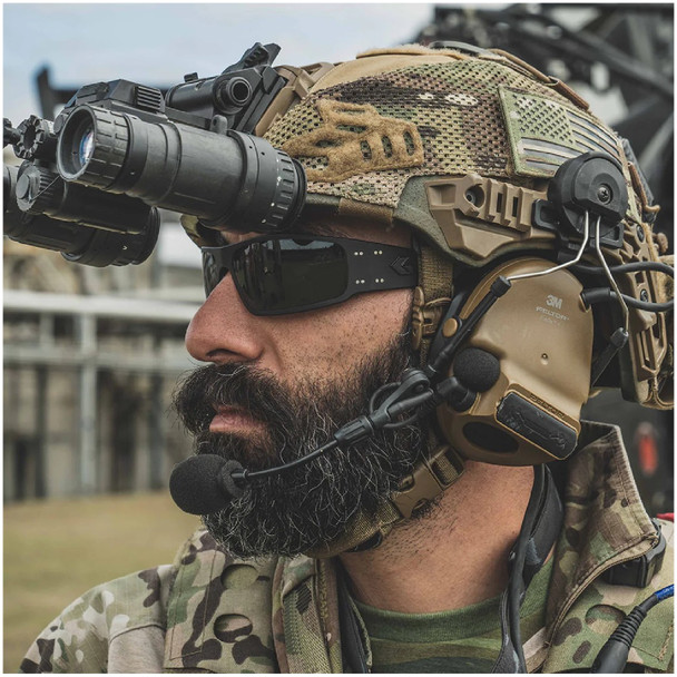 product variation Black w/Black Logo Frame / Smoke Optimized Polarized (OPz) Lenses | VLT - 10% image