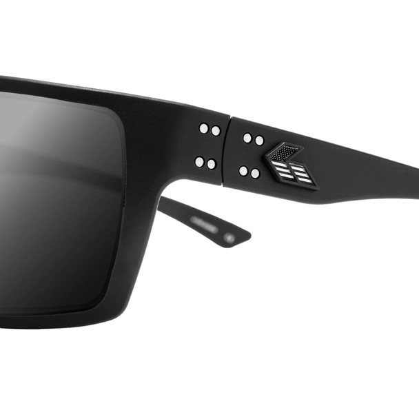product variation Black w/Patriot G Blackout Logo Frame / ANSI Z87.1+ MILSPEC Ballistic Smoke w/Anti-Fog Lenses | VLT - 17% image