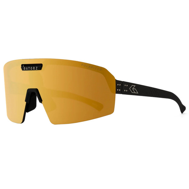 product variation Black w/Engraved Logo Frame / ANSI Z87.1+ Smoke Polarized w/Gold Mirror w/Anti-Fog Lenses | VLT - 10% image