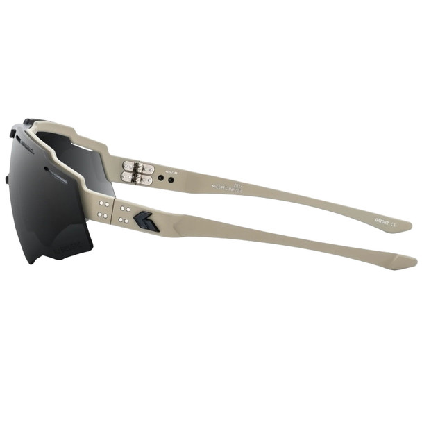 product variation Desert w/Black Logo Frame / ANSI Z87.1+ Smoke Polarized w/Anti-Fog Lenses | VLT - 13% image