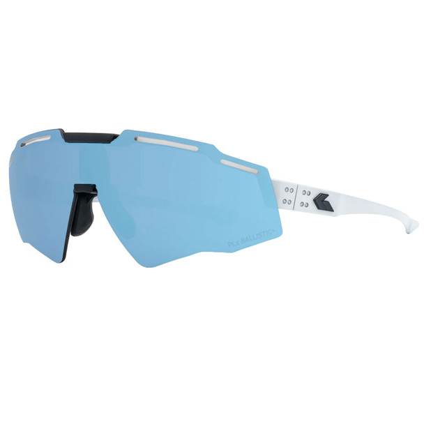 product variation Frost w/Black Logo Frame / ANSI Z87.1+ Smoke Polarized w/ Blue Mirror w/Anti-Fog Lenses | VLT - 13% image