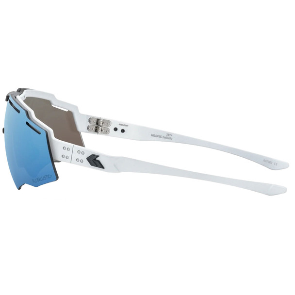 product variation Frost w/Black Logo Frame / ANSI Z87.1+ Smoke Polarized w/ Blue Mirror w/Anti-Fog Lenses | VLT - 13% image