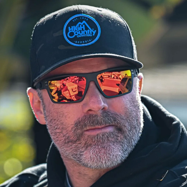 product variation Graphite w/Black Logo Frame / Rose Optimized Polarized (OPz) w/ Sunburst Mirror Lenses | VLT - 15% image