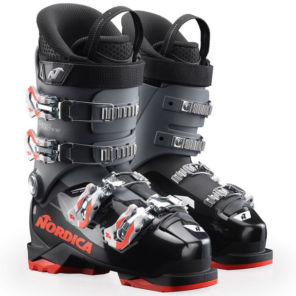 product variation Open Box (Damaged package): NORDICA Kids Speedmachine J 4 Boots, Color: Black/Anthracite/Red, Size: 20.5 (050734007T1-20.5) image