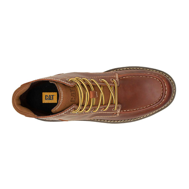 product variation CAT Men's Covert Leather Brown Boots (P725361) image