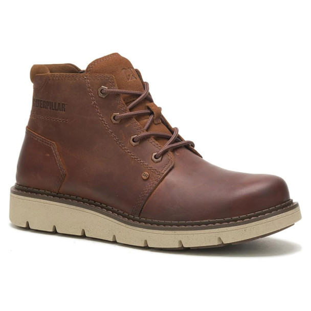 product variation CAT Men's Covert Mid Waterproof Leather Brown Boots (P725465) image