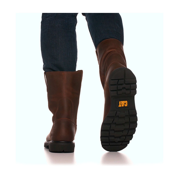 product variation CAT Men's Revolver Steel Toe Dark Brown Work Boots (P89516) image