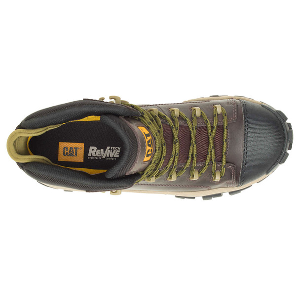 product variation CAT Men's Invader Hiker Waterproof Slip-Resistant Composite Toe Coffee Bean Work Boots (P91541) image