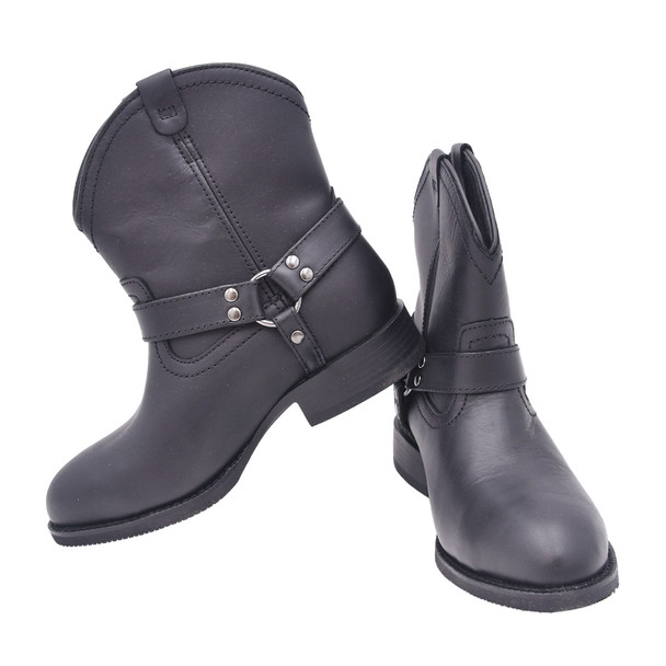 product variation Open Box (Great condition, limited use): Frye Supply Women's FR40601F Black The Safety-Crafted Harness Boot Steel 6" Boot, 6.5M image