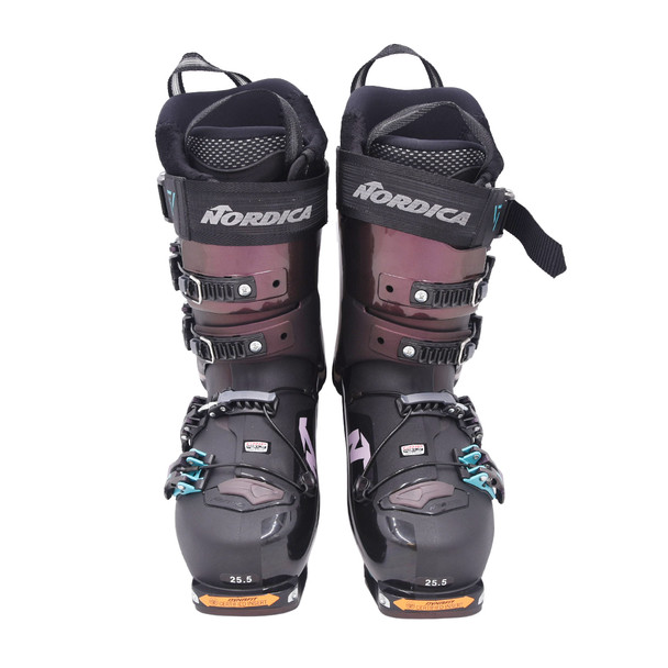 product variation Open Box (Great condition, limited use): NORDICA Women Unlimited 105 W Dyn Boots, Color: Black/Irid Purple/Red, Size: 25.5 (050P37004R5-25.5) image
