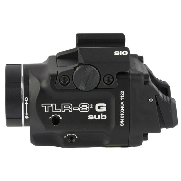 product variation STREAMLIGHT TLR-8 X G Sub 500 Lumens White LED Tactical Weapon Light with Green Laser fits SIG P365/XL (69437) image