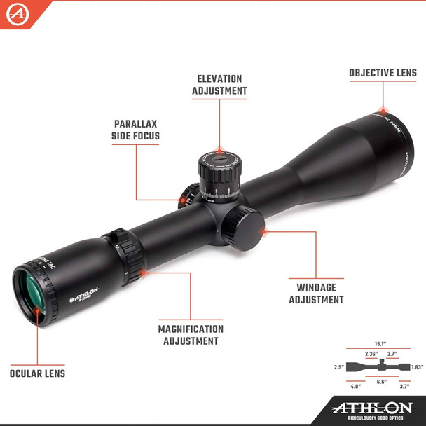product variation ATHLON OPTICS Midas TAC HD 5-25x56 APRS3 FFP MIL Reticle Riflescope (213081) image