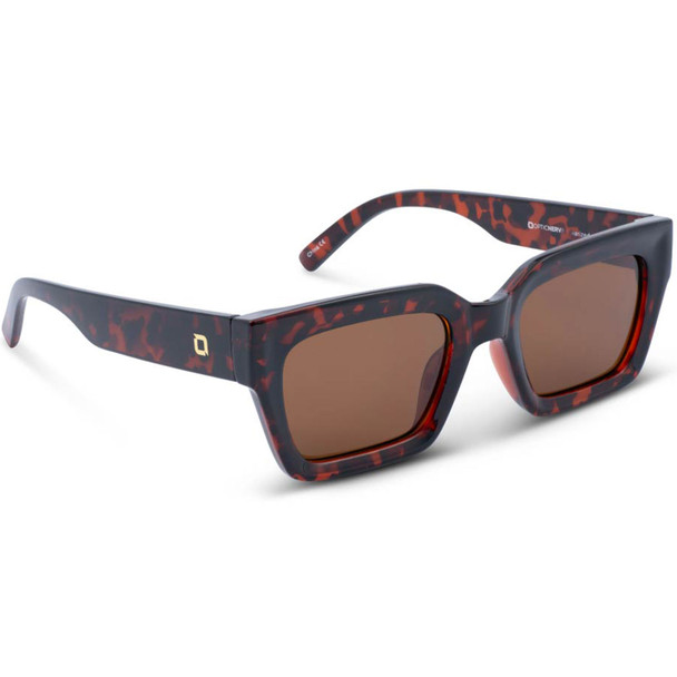 product variation OPTIC NERVE Unisex Afterglow Shiny Dark Tortoise Frame with Brown Lens Sunglasses (22757) image