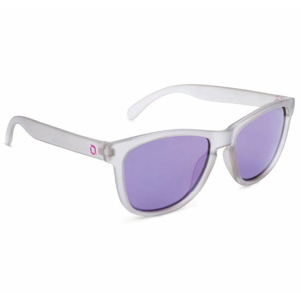 product variation OPTIC NERVE Unisex Fairplay Crystal Gray Frame with Smoke Lens/Purple Mirror Sunglasses (22695) image