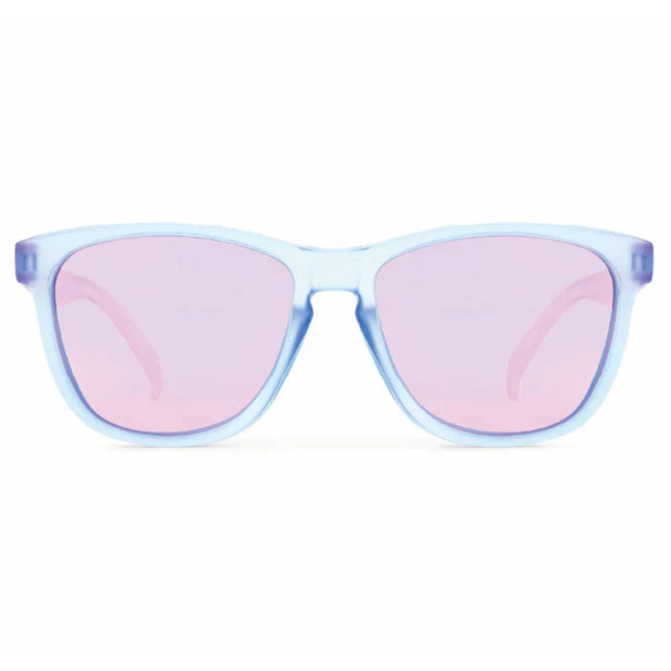 product variation OPTIC NERVE Unisex Fairplay Matte Crystal Blue/Pink Frame with Polarized Smoke Lens Pink Mirror Sunglasses (22767) image