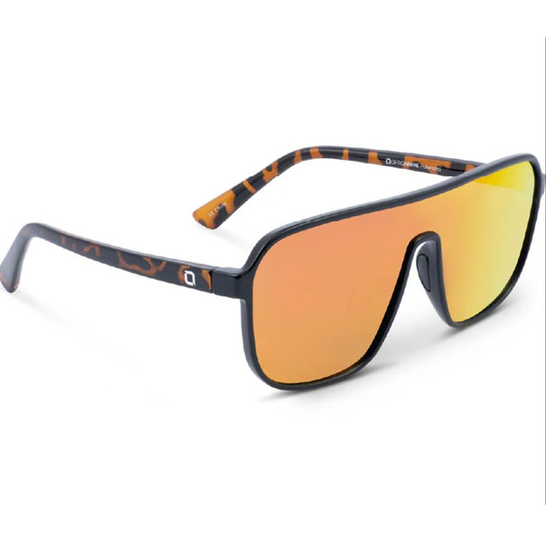 product variation OPTIC NERVE Unisex Montrose Shiny Tortoise Frame with Polarized Smoke Lens Red Mirror Sunglasses (22769) image