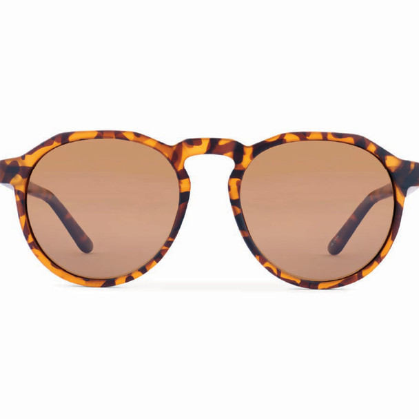 product variation OPTIC NERVE Unisex RiNO Matte Crystal Tortoise with Polarized Brown Lens Lifestyle Sunglasses (22773) image