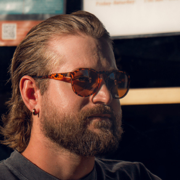product variation OPTIC NERVE Unisex RiNO Matte Crystal Tortoise with Polarized Brown Lens Lifestyle Sunglasses (22773) image
