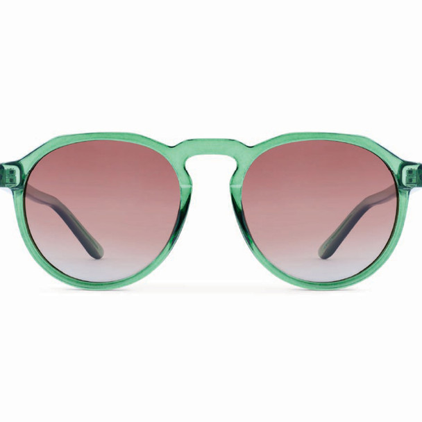 product variation OPTIC NERVE Unisex RiNO Shiny Crystal Green Frame with Polarized Brown Lens Sunglasses (22772) image