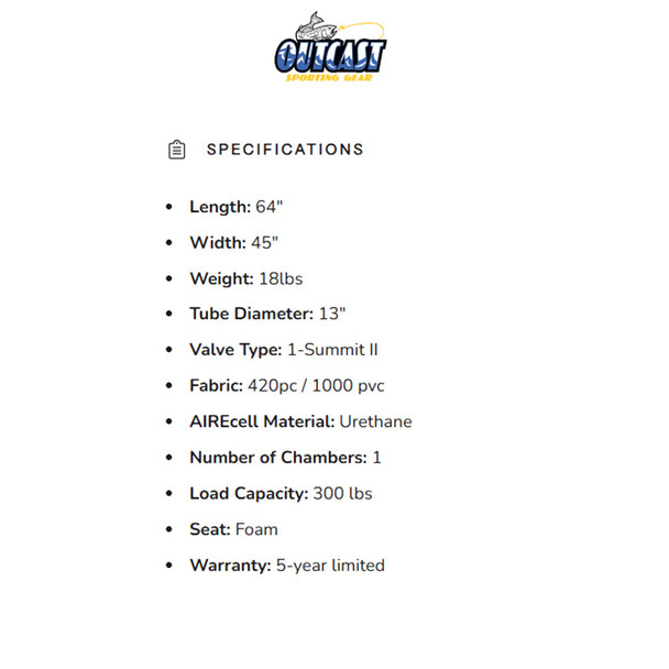 product variation OUTCAST OSG Cruzer Max Rust Float Tube (818281024932) image