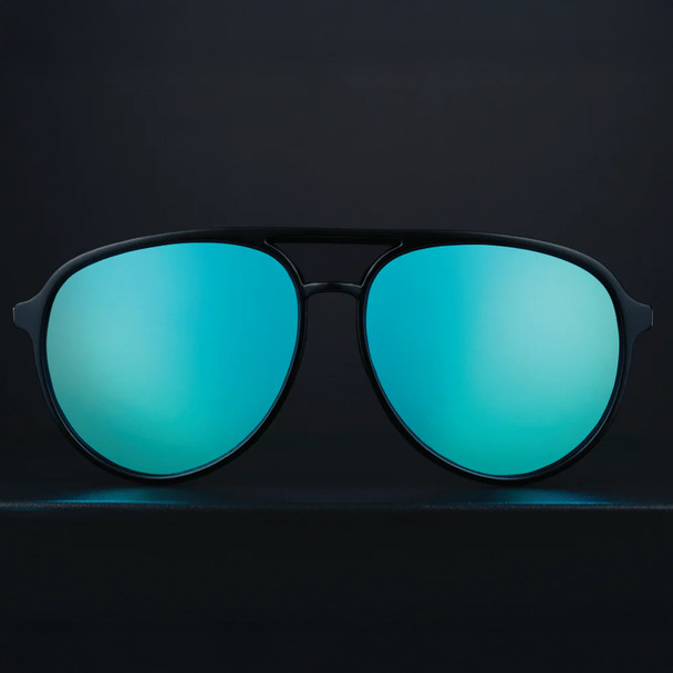 product variation OPTIC NERVE Unisex Neddy Matte Tortoise/Matte Black Lifestyle Sunglasses with Polarized Smoke Lens Blue Mirror (22833) image