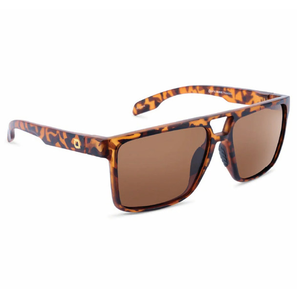 product variation OPTIC NERVE Unisex Larimer Matte Tortoise Sport Sunglasses with Polarized Brown Lens (22848) image