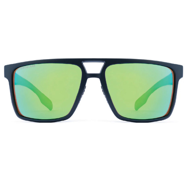 product variation OPTIC NERVE Unisex Larimer Matte Black Sport Sunglasses with Hydroglare Polarized Brown Lens Green Mirror (22884) image